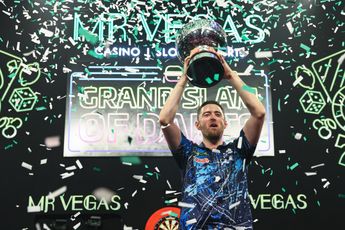 "I don't believe it": Disbelief for Luke Humphries at second major title at Grand Slam of Darts