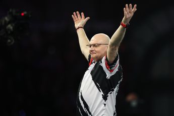 Mickey Mansell fires in the second nine-darter of the day at Players Championship 1