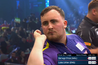 VIDEO: Luke Littler takes out 350 in six darts after superb 170 finish
