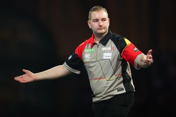 "I'm going to take that high average with me" - Dimitri Van den Bergh not too downhearted despite first round loss at Dutch Darts Masters