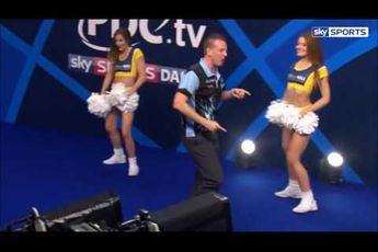 THROWBACK VIDEO: Jerry Hendriks steals show with walk-on and memorable interview at World Darts Championship