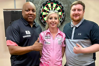 Cameron Menzies, Fallon Sherrock and Leonard Gates win mixed triples tournament in Las Vegas