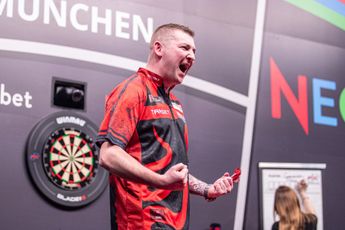 Gabriel Clemens sees off Peter Wright in last leg decider before Nathan Aspinall completes second round lineup at International Darts Open