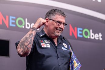 Josh Rock survives Michael Smith comeback before Gary Anderson sees off Gerwyn Price in European Darts Grand Prix thriller
