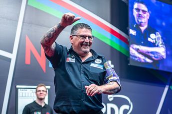 Gary Anderson whitewashes Noa-Lynn van Leuven as Players Championship 9 gets underway; Peter Wright & Michael van Gerwen suffer early exits