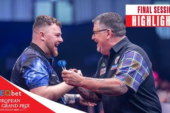VIDEO: Highlights final session European Darts Grand Prix with finally another Euro Tour title for Gary Anderson