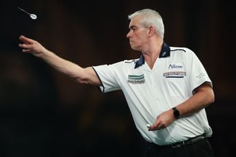 Steve Beaton throws his fourth official nine darter three days after 60th birthday