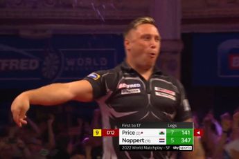 THROWBACK VIDEO: Gerwyn Price throws stunning nine darter in semifinal of 2022 World Matchplay