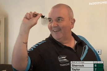 VIDEO: Relive the soft-tip charity clash between Taylor and Sherrock here