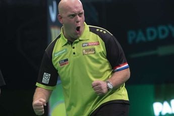 Van Gerwen extends flawless head-to-head record against Price to reach Champions League of Darts final in thrilling encounter