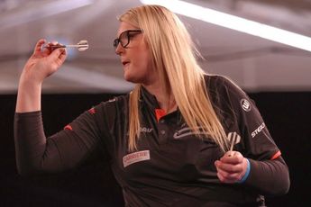 Hutchinson nam bewust niet deel aan PDC Women's Series: 'Was een tactische beslissing'