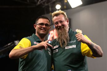 Titelverdediger Australië zonder zorgen van start op World Cup of Darts