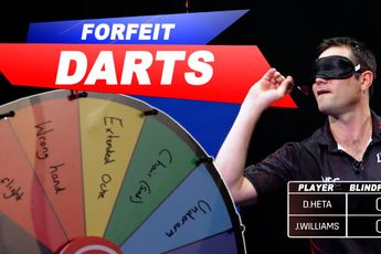 VIDEO: Heta en Williams nemen het tegen elkaar op in potje Forfeit Darts