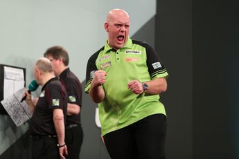 Van Gerwen overtuigend langs Humphries; exit De Zwaan