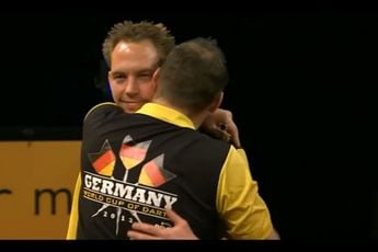 TERUG IN DE TIJD: Jyhan Artut en Andree Welge schrijven Duitse dartsgeschiedenis op de World Cup of Darts 2013
