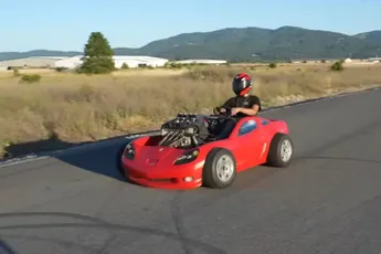 Idaho man turns his Corvette bed into an actual working race car
