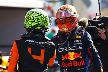 Oud Ferrari Formule 1-coureur ziet voordeel voor Verstappen in WK-strijd met Norris: "McLaren moet keuzes gaan maken"