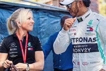 Lewis Hamilton herenigd met Angela Cullen bij Ferrari