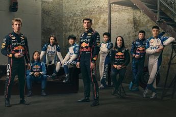 Red Bull familiefoto en geheime slow motion camera in F1-auto's