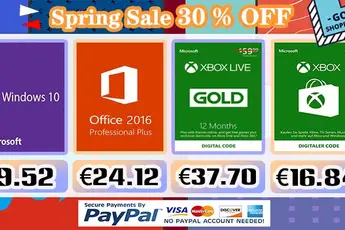 Get the Windows 10 Pro key for just €9.52 and more at Lvlgo