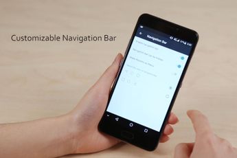 Ulefone Gemini features a customizable navigation bar