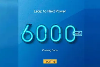 Realme will launch a new phone with 6,000mAh battery