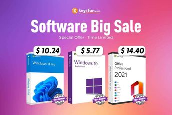 Windows 10 as low as $5.77 or Office 2021 from $14.40 at Keysfan software big sale