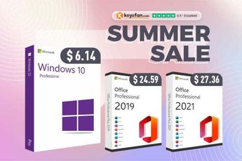 Keysfan Summer Special Sale: Windows 10 Genuine Lifetime Licenses  As low As $5.77 Per key