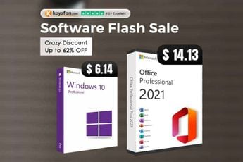 Buy Genuine Office and Windows licenses from $6.14 with Keysfan’s Software Sale!