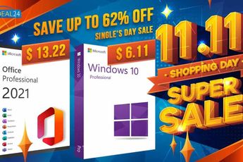 Double 11 Global Shopping Festival: Grab Lifetime Office 2021 for only $13.22, and  Windows 10 starts at $6.11, Last 2days left!!