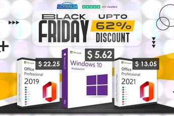 How to buy Genuine Windows 10 from $5.62 and Lifetime Office 2021 as low as $13.05? All discounts at Godeal24’s Black Friday!