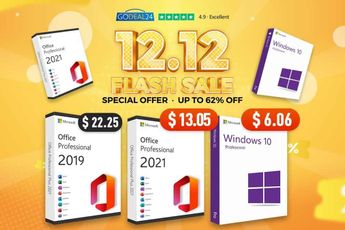 Windows 10 and Office 2021 at the Best Price, and More Discounts at Godeal24 Double 12 Deals!