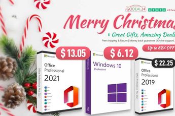 Where and how to buy genuine Windows OS and lifetime Office 2021? Godeal24’s Christmas offers you big discounts!