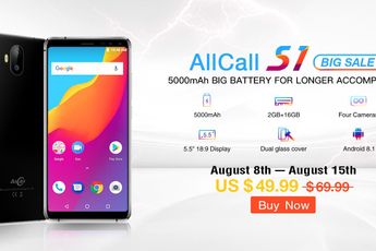 AllCall S1: The 5000mAh Large Battery Phone Now Only $49.99 on AliExpress