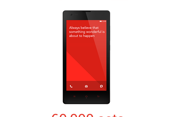 60,000 Xiaomi Redmi 1S sets to go on sale in India on Tuesday