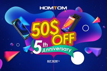 HOMTOM Celebrates Its 5th Year Anniversary - Up to $50 Off