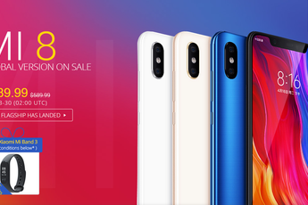 Get the Xiaomi Mi 8 Global with free Mi Band 3 on Gearbest