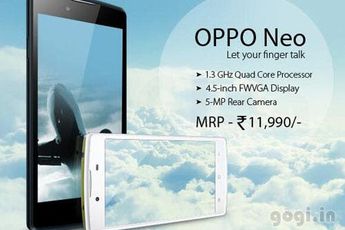 OPPO Neo coming soon to India with a 11,990 INR price tag