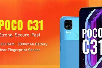 POCO C31 with MediaTek Helio G35 and 5000mAh battery launched in India