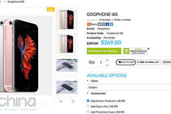 That didn't take long! Goophone i6S iPhone 6S clone launched