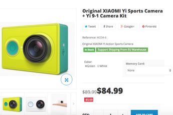 Today Only: Xiao Yi action camera and sports kit $84.99