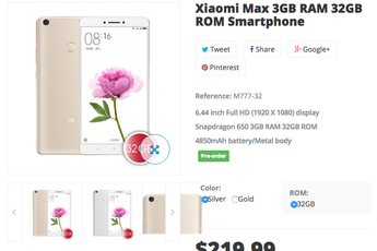 Xiaomi Max available to pre-order for $299.99