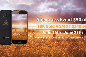 Save $50 on the 18K Gold AGM X1 Rugged Phone