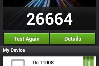 THL T100S, 8-core MT6592 Antutu Benchmarks