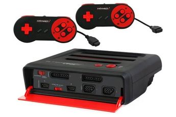 Play your old NES, SNES and Genesis cartridges on the Super Retro Trio Console