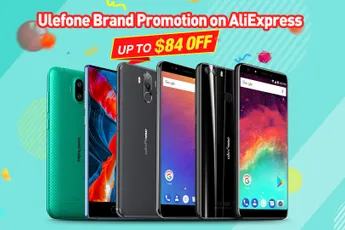 Ulefone brand sale on Aliexpress - up to $84 off !