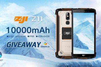 Giveaway event for the rugged ZOJI Z11 with 10.000 mAh battery