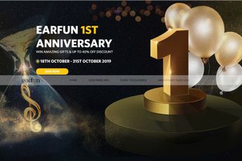 EarFun 1st anniversary party coming with some great stuff