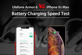 Fast charging test for Ulefone Armor 6 vs iPhone XS Max