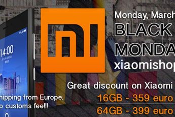 Black Monday: Great discount on Xiaomi Mi3 16GB and 64GB!